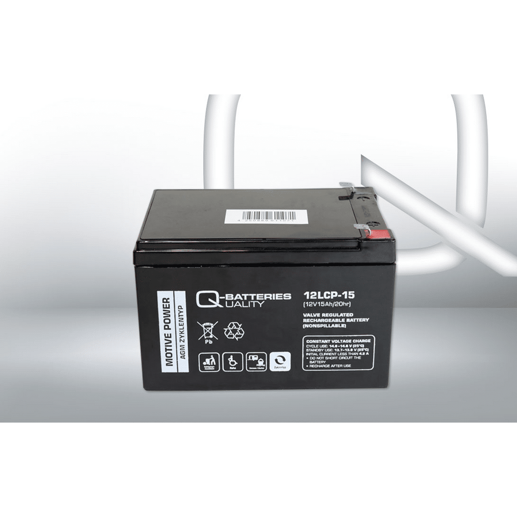 Batería Qbatteries Agm Deep Cycle Battery AGM. 12LCP-15. 15 Ah 12V. 151x98x99mm