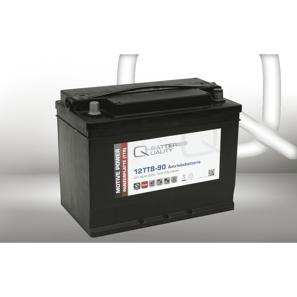 Batería Qbatteries Tubular Plate Battery 12TTB-90. 90 Ah 12V. 330x175x225mm
