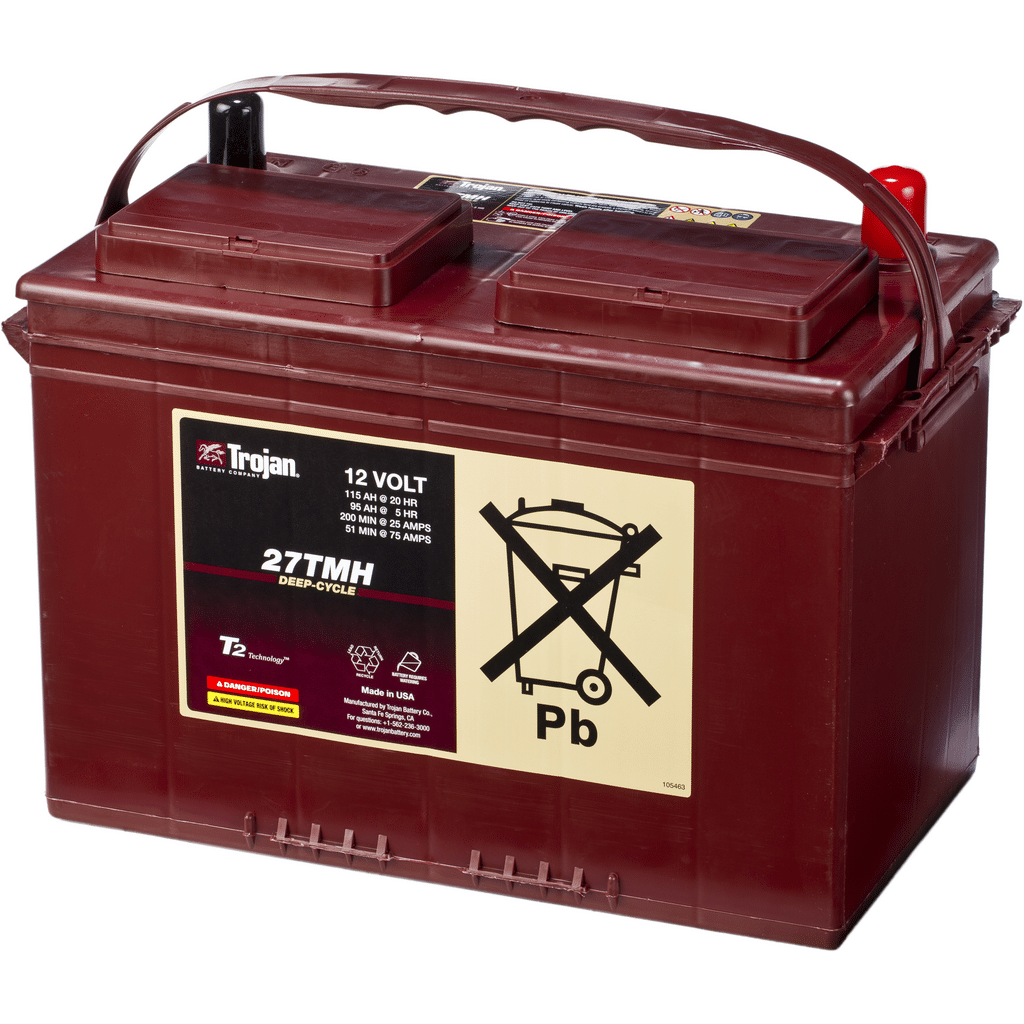 Batería Trojan 12 Volt Deep-Cycle 27-TMH. 115 Ah – 620A(EN) 12V. 323x168x235mm