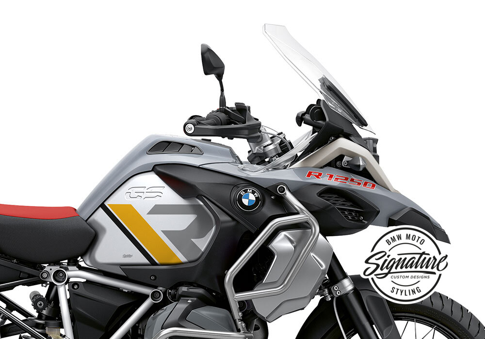 Set de decoración R-LinePegatina lateral transpar para depósito R 1200/1250 GS