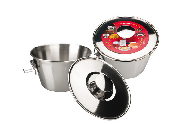 FLANERO C/TAPA Y CIERRE INOX IBILI 18 CM