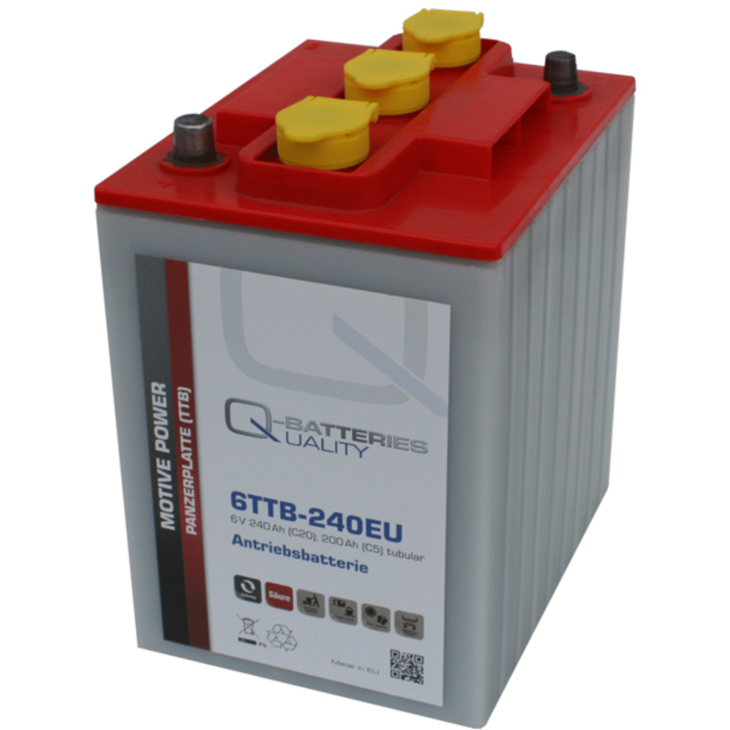 Batería Qbatteries Tubular Plate Battery 6TTB-240EU. 240 Ah 6V. 242x190x275mm