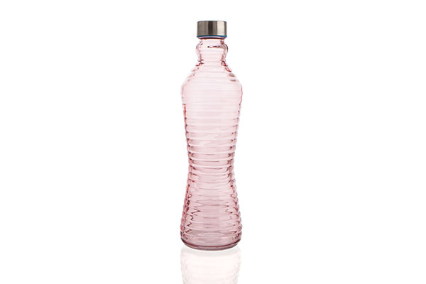 BOTELLA LINE 1 L CRISTAL TAPON ROSCA QD ROSA