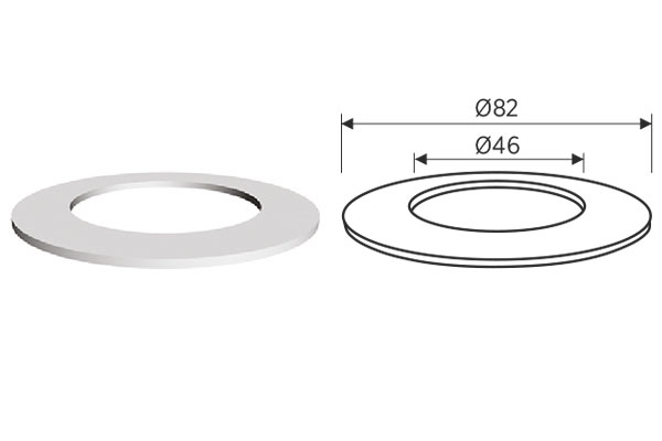 JUNTA PLANA SUPERIOR VALVULA 85MM (PAQ. 10 UDS.) 660339