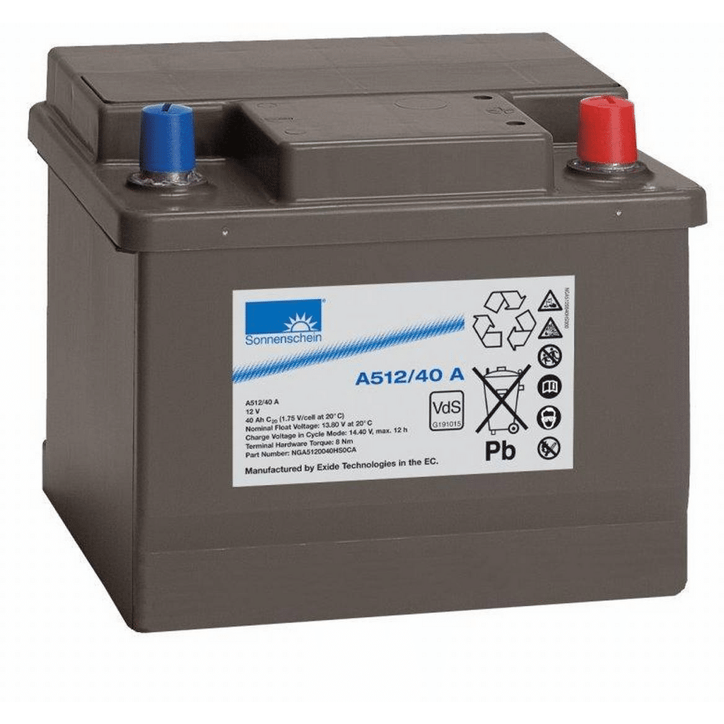 Batería Sonnenschein A500 A512/40A. 40 Ah 12V. 210x175x175mm