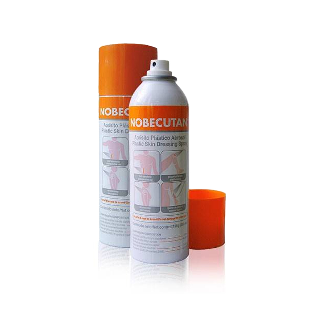 Apósito plástico en aerosol nobecutan de 250 ml.