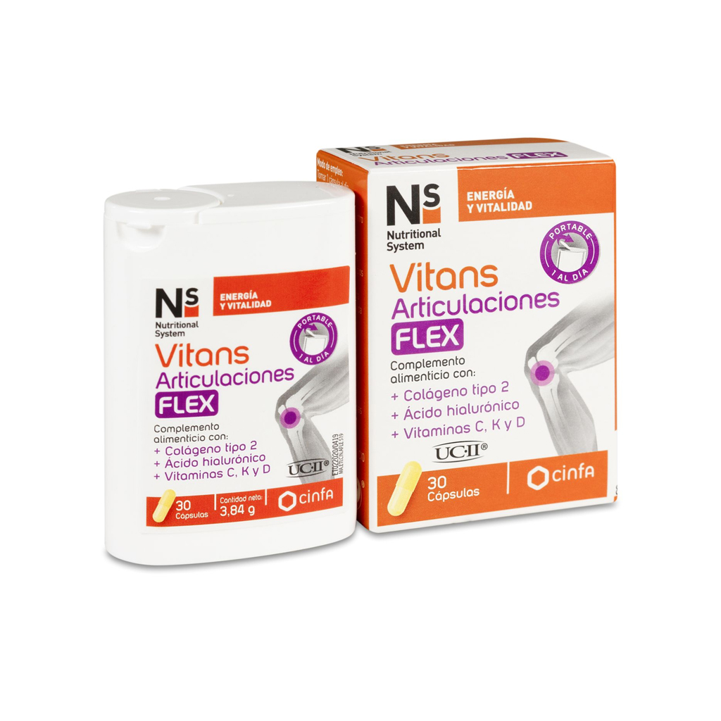 Complemento alimenticio Vitans Articulaciones Flex NS 30 cápsulas
