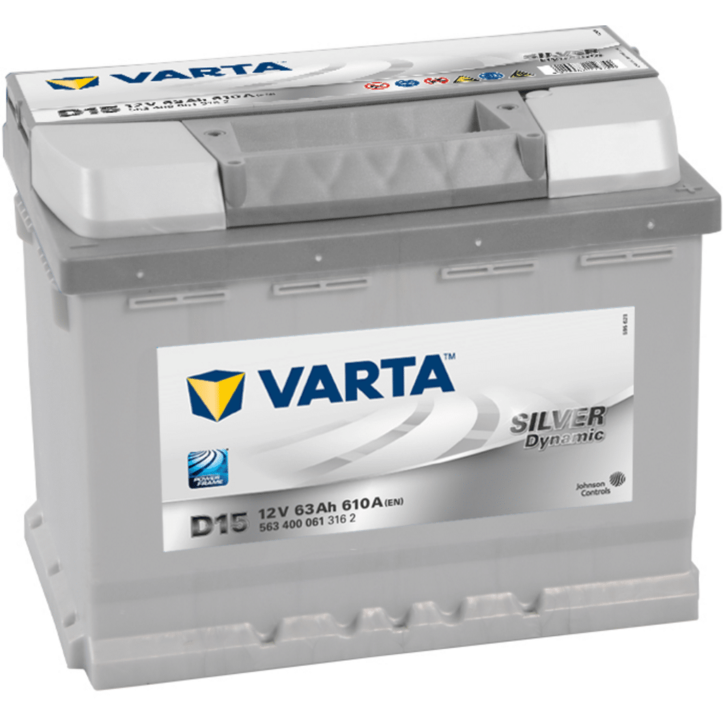 Batería Varta Silver Dynamic D15. 63 Ah – 610A(EN) 12V. 242x175x190mm