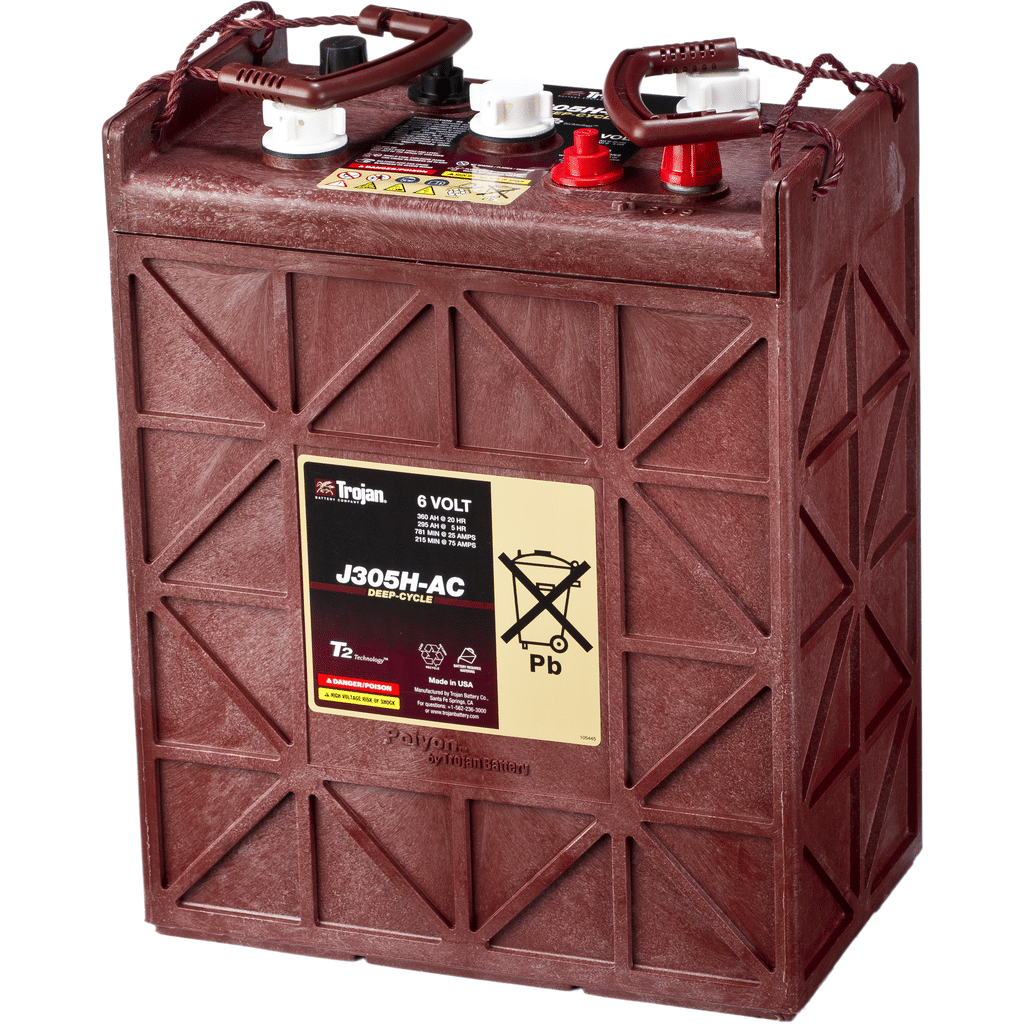 Batería Trojan 6 Volt Deep-Cycle J305H-AC. 360 Ah 6V. 296x176x366mm - Imagen 3