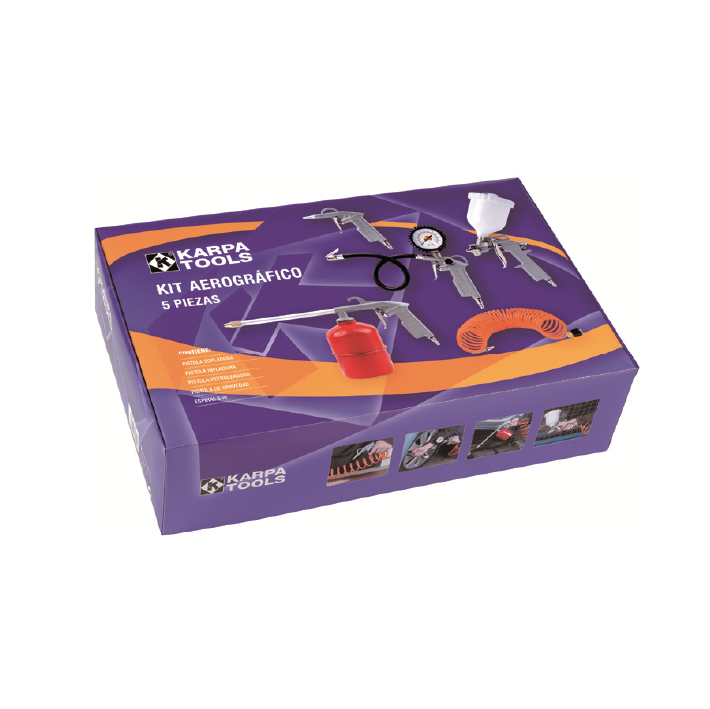 Kit aerográfico 5 piezas