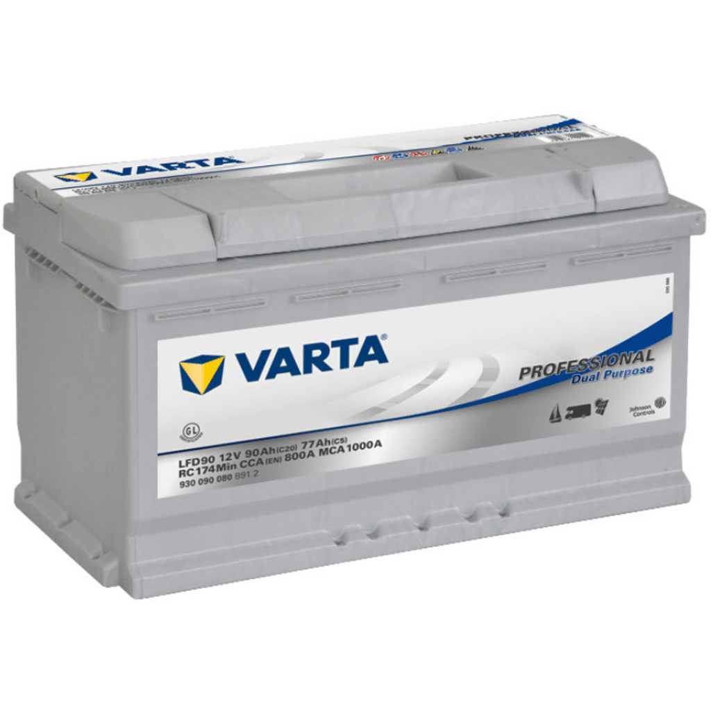 Batería Varta Professional Dual Purpose LFD90. 90 Ah 12V. 353x175x190mm