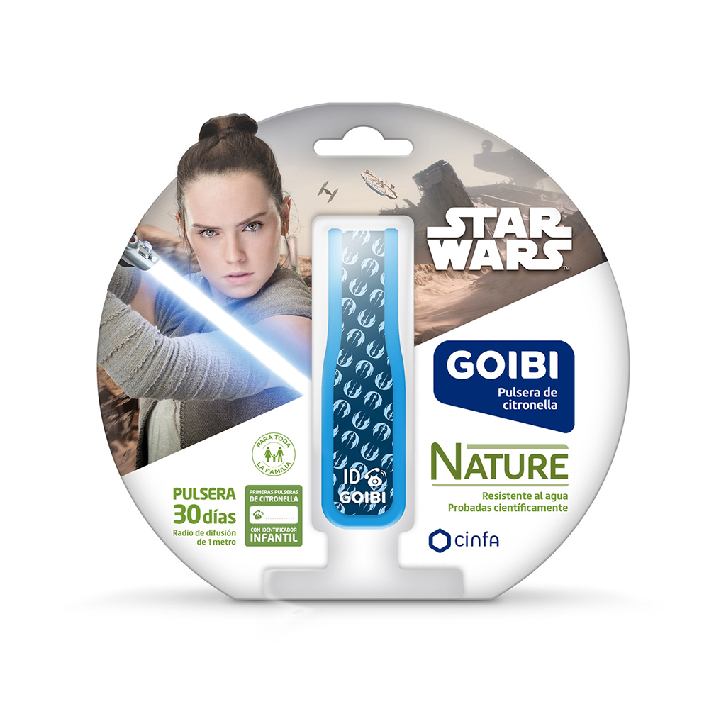 Pulsera citronella estampado Star Wars Rey Goibi