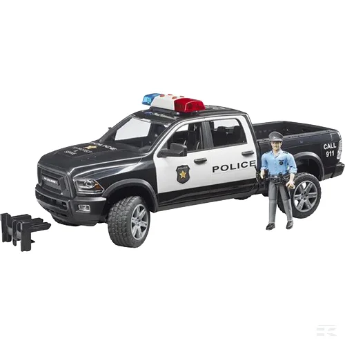 Coche de policía RAM 2500 con policía BRUDER