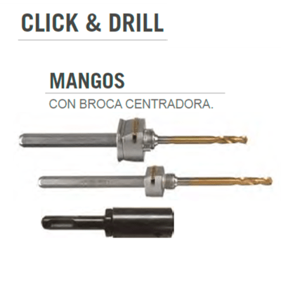 Adaptador SDS para Mango Corona Click&Drill 14-30mm.