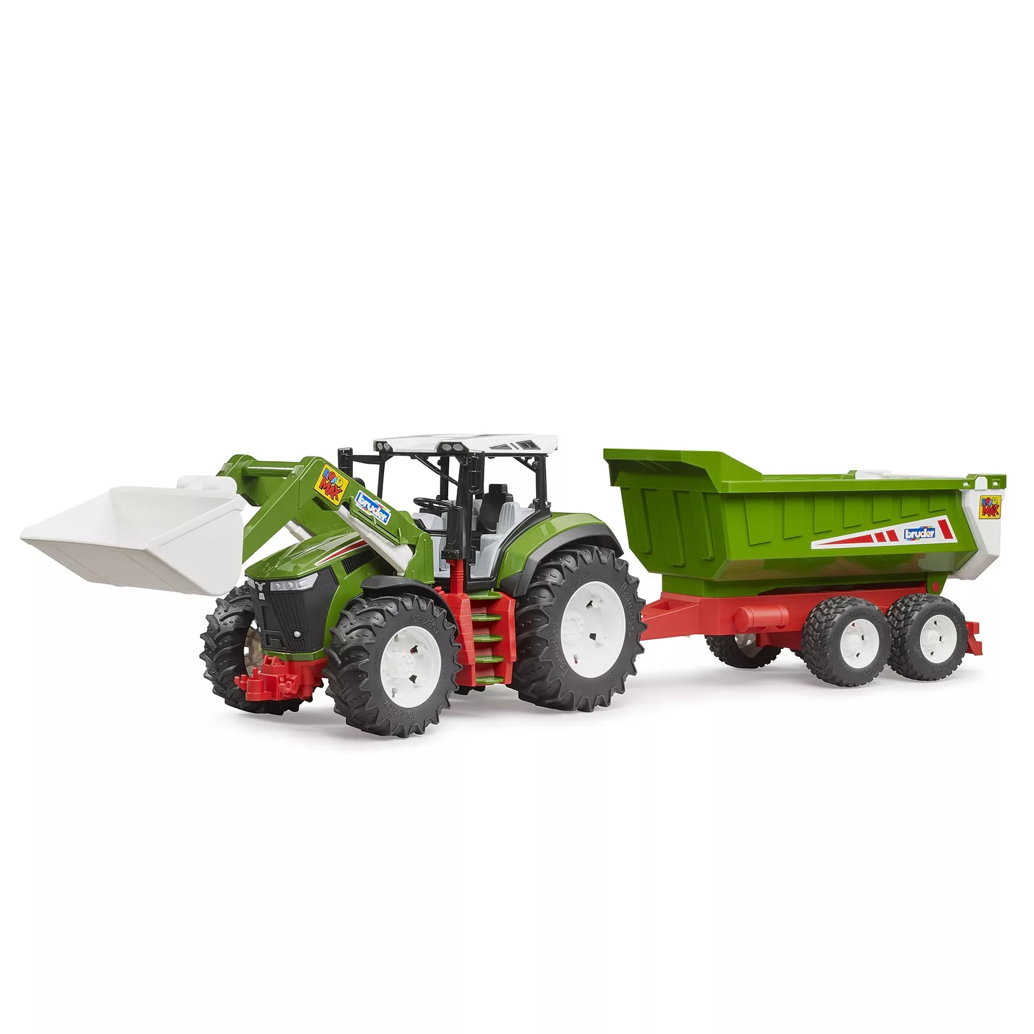 Tractor de Juguete Roadmax con cargador frontal y volquete