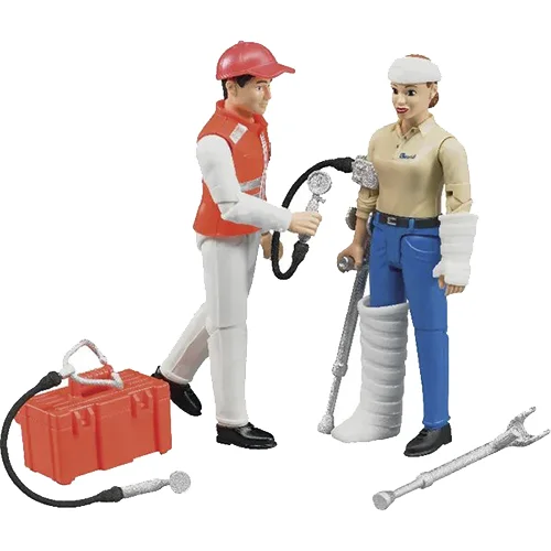 Conjunto de figuras de servicios de emergencia Bruder