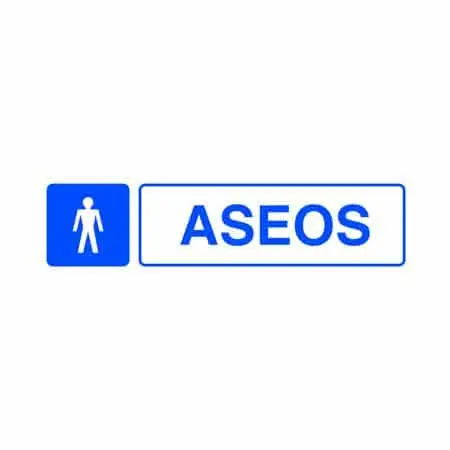 Señales informtivas :  Aseos hombre